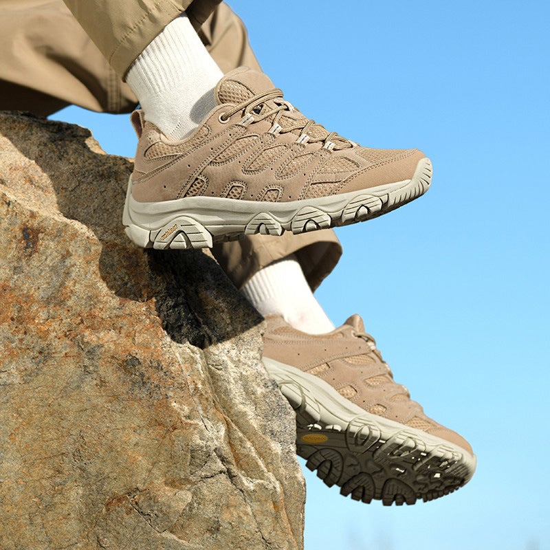 2025 Four Seasons New Sports Outdoor Shoes Men'S Couple Mesh Breathable Hiking Shoes Women'S Off-Road Anti-Slip Rock Climbing Hiking Shoes - Image 3