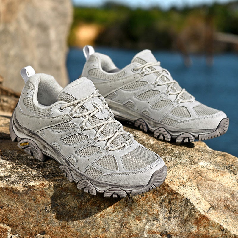 2025 Four Seasons New Sports Outdoor Shoes Men'S Couple Mesh Breathable Hiking Shoes Women'S Off-Road Anti-Slip Rock Climbing Hiking Shoes - Image 1