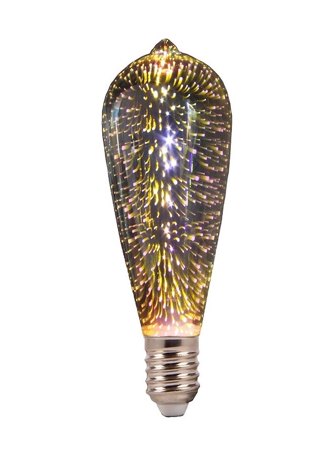 Colorful 3D LED Firework Light Bulbs, Vintage E27 Edison Bulbs for Decorative Home Lighting, Perfect for Holiday Parties and Disco Events (1 Piece)  - Image 1