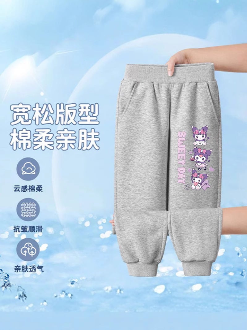 Children'S Autumn Western Style Casual Pants Girls' All-Match Cartoon Sweatpants Large Children'S Trousers - Image 5