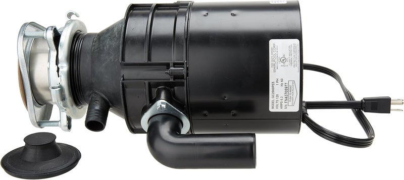 Whirlpool GC2000PE 1/2 حصان في حوض التخلص مع سلك الطاقة، أسود - Image 2