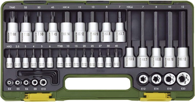 PROXXON Proxxon 23290 41-Piece 1/4-Inch Drive Special Set for Torx and Allen Screws  - Image 2