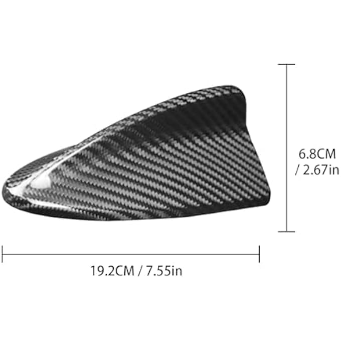 rayihni Replacement for Antenna Cover Shark Fin Trim Hood Carbon Fiber Automotive Roof Aerials for BMW X5 E70 2006-2013 X6 E71 E72 2007-2014 X3 F25 F11 F07 GT (Black) - Image 2