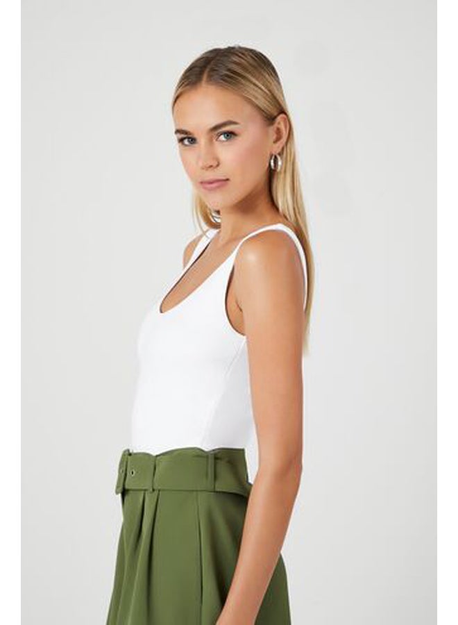 FOREVER 21 Scoop-Neck Fitted Tank Top - Image 2