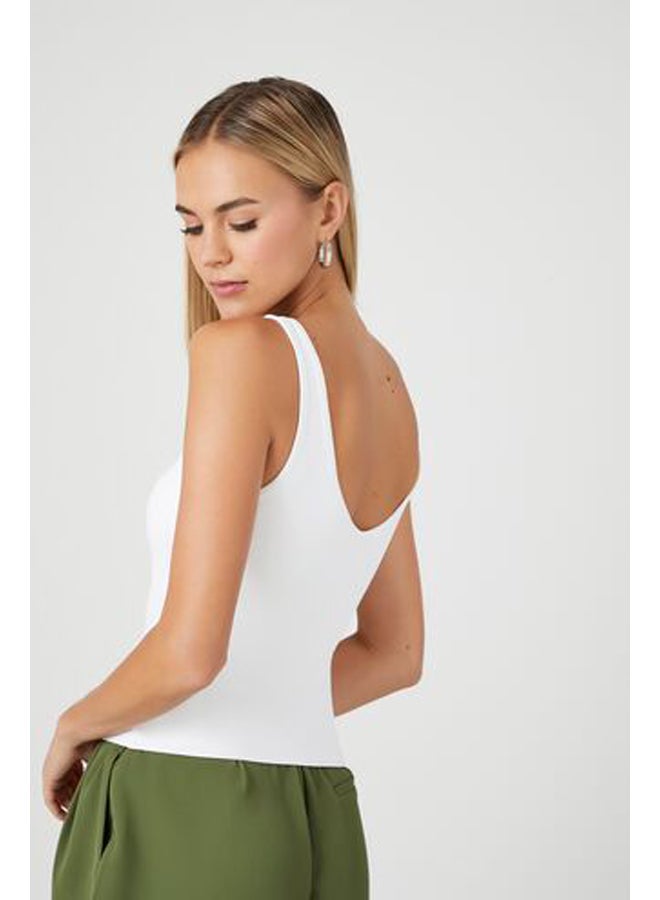 FOREVER 21 Scoop-Neck Fitted Tank Top - Image 3