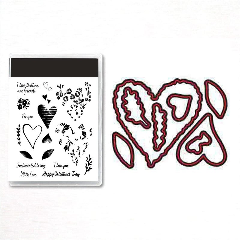comfrt Stamps and Dies for Card Making, 2023 New DIY Scrapbooking Arts Crafts Stamping Card Making Decoration Silicone Stamps for Christmas, Halloween, Thanksgiving (5560) - Image 1