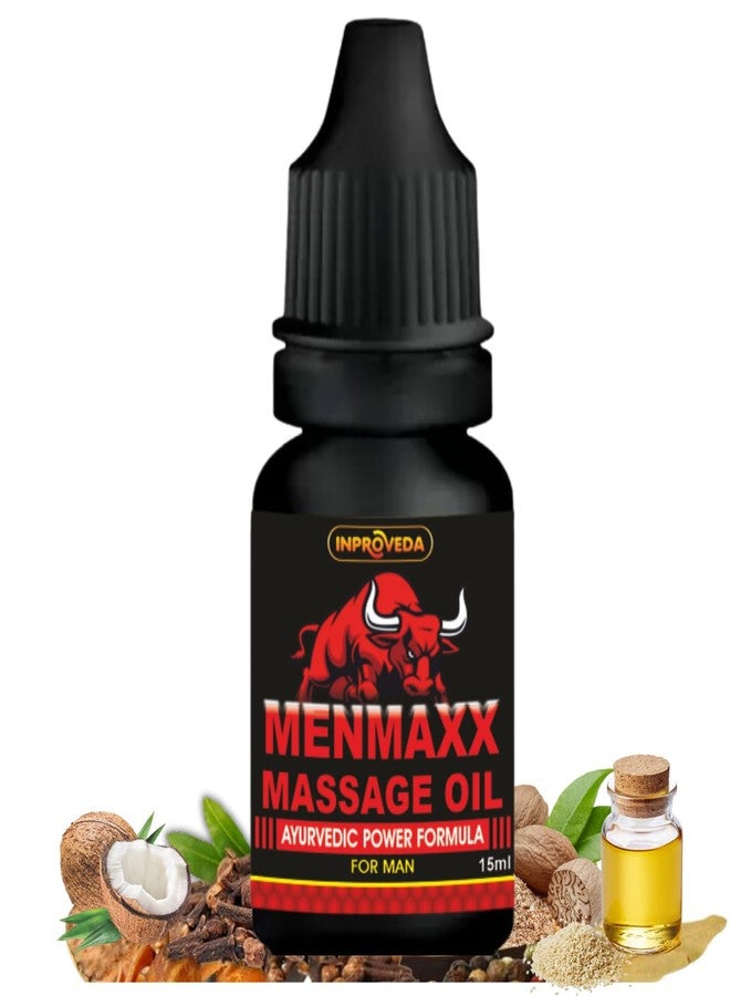 Pteteya Manmaxx Ayurvedic Massage Oil For Men 15 ml - Image 1