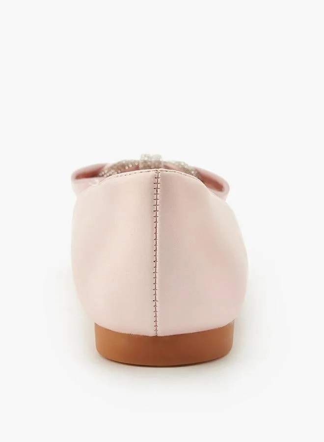 Celeste  Girls Bow Embellished Ballerina Shoes for Women | Best Price UAE