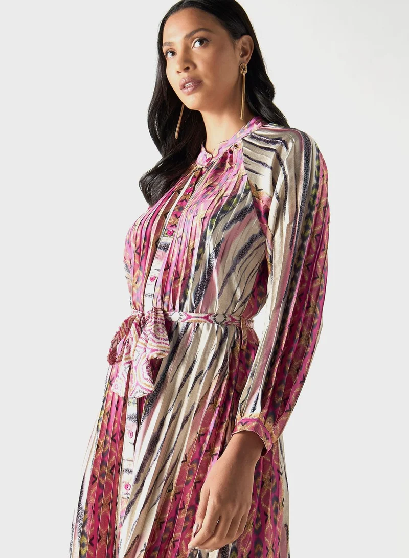 2Xtremz Print Pleated Dress