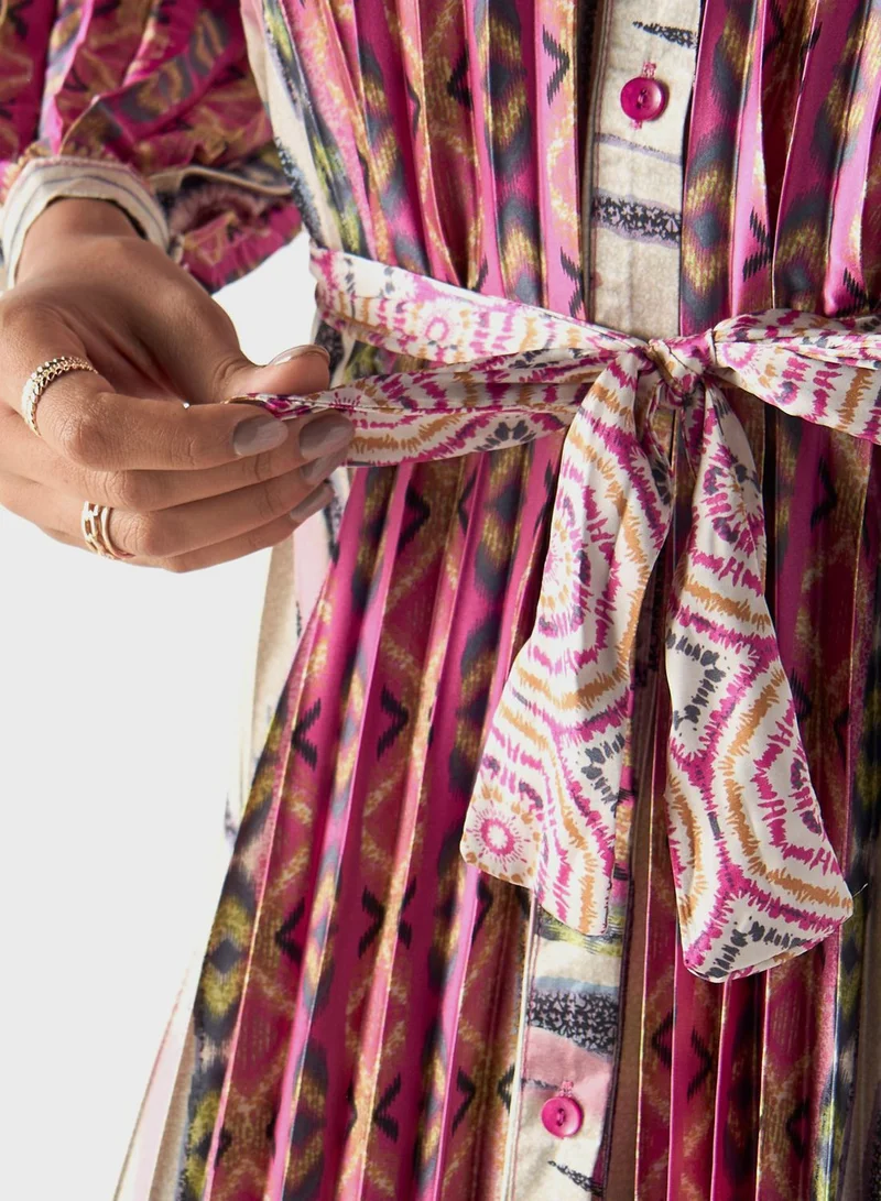 2Xtremz Print Pleated Dress