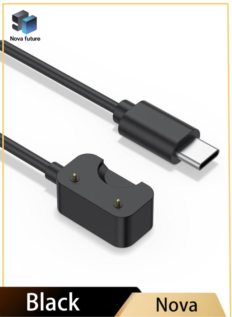 Nova future Charger for Galaxy Fit 3 SM-R390, Replacement USB Charging Cable Cord for Samsung Galaxy Fit 3 Smart Watch (3.3ft/100cm, Black)Type C - Image 1