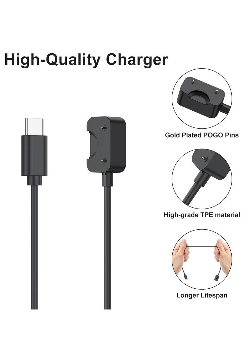 Nova future Charger for Galaxy Fit 3 SM-R390, Replacement USB Charging Cable Cord for Samsung Galaxy Fit 3 Smart Watch (3.3ft/100cm, Black)Type C - Image 3