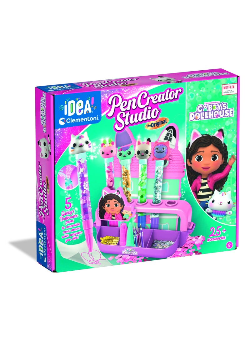 Clementoni استوديو قلم كليمنتوني - مختبر أقلام جابي | 25+ ملحقات | اصنعها بنفسك | مجموعة حرف يدوية | تعليمية وتعلمية | هدية إبداعية للأطفال والبالغين - Image 1