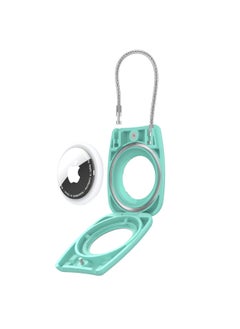 Applicable To Apple Airtag Protective Case Apple Tracker Airtag Waterproof Rope Safety Lock Protective Case-Color:Mint Green-Applicable Model:AirTAag