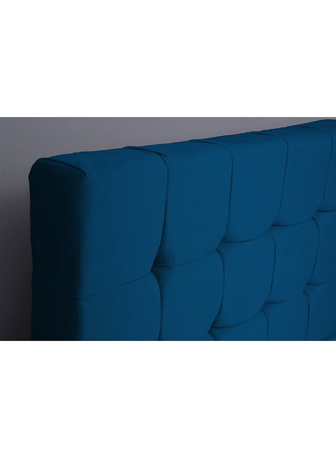 Pan Home Vista Headboard Velvet Blue 120x125 cm  - Image 3