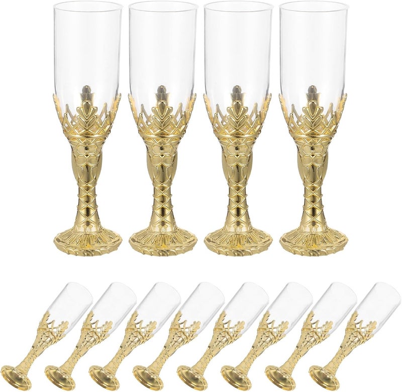 ABOOFAN 12pcs Vintage Chalice Goblets Vintage Plastic Goblet Party Chalice Decorative Wine Cups Medieval Party Decorations for Carnival Drinking Supplies - Image 1