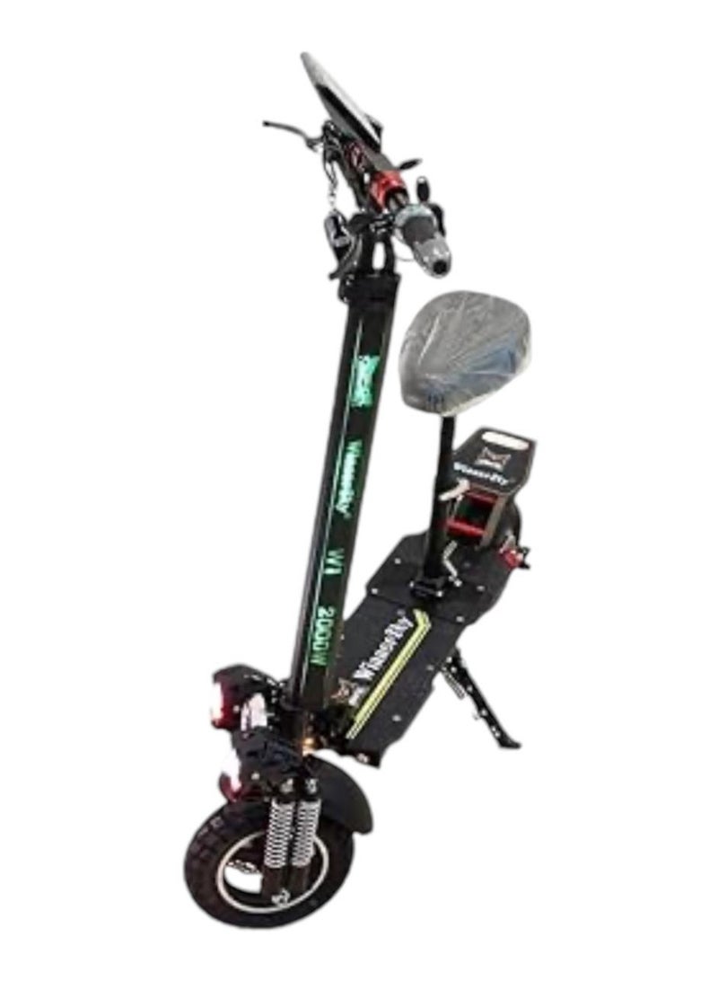 Generic Scooter 2024 2000 Watts motor W1 winner sky 48v 13Ah electric scooter48V 13A Battery 25 to 30km Mileage Full Foldable Bluetooth Speaker Seat Removable and Foldable  Red Colo  - Image 5