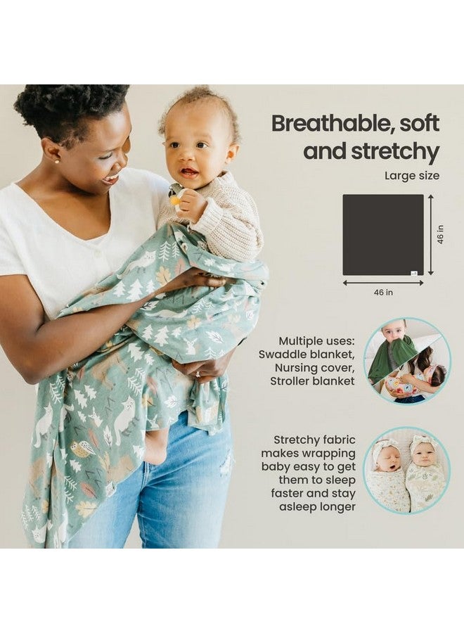 Copper Pearl Copper Pearl Large Premium Knit Baby Swaddle Receiving Blanket Atwood - Image 3