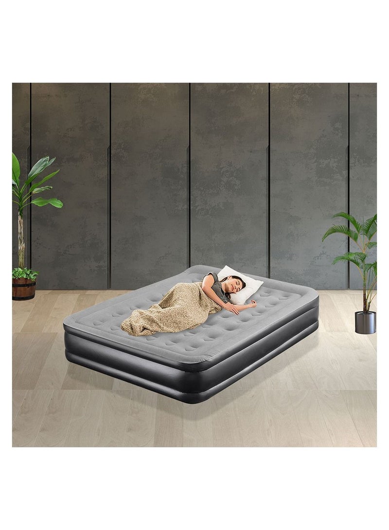 Cool Baby COOLBABY Air Mattress Double High Adjustable Blow Up Mattress with Built in Pump Comfortable Top Surface Inflatable Airbed for Home Portable Travel - Image 5