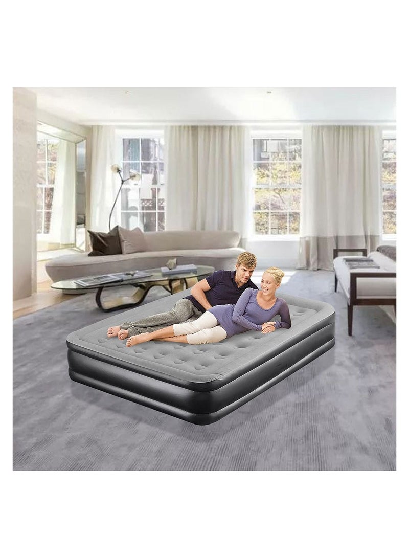 Cool Baby COOLBABY Air Mattress Double High Adjustable Blow Up Mattress with Built in Pump Comfortable Top Surface Inflatable Airbed for Home Portable Travel - Image 3