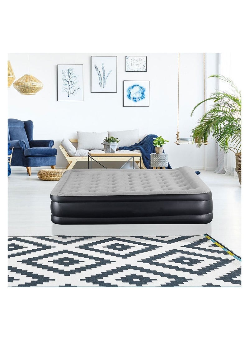 Cool Baby COOLBABY Air Mattress Double High Adjustable Blow Up Mattress with Built in Pump Comfortable Top Surface Inflatable Airbed for Home Portable Travel - Image 4