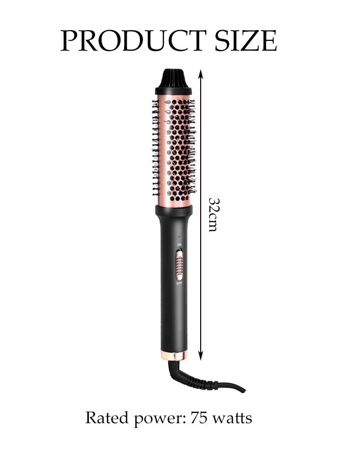 DUNISO Thermal Brush，Thermal Brush Curling Iron，Ceramic Tourmaline Ionic Curling Comb， Anti-Scald Design，for Curls and Straightening - Image 2