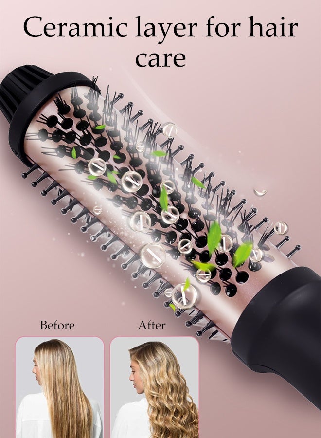 DUNISO Thermal Brush，Thermal Brush Curling Iron，Ceramic Tourmaline Ionic Curling Comb， Anti-Scald Design，for Curls and Straightening - Image 4