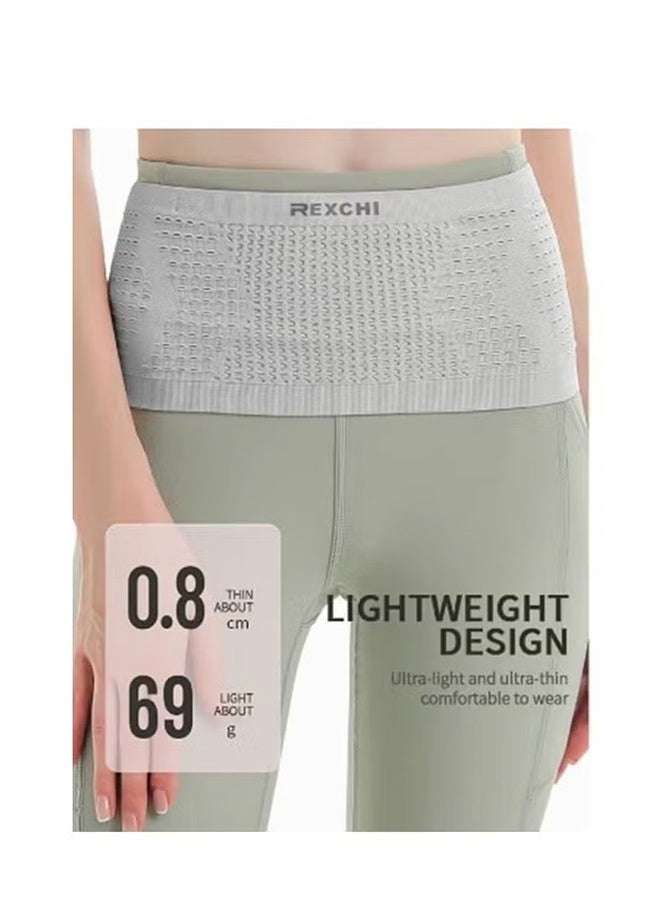 REXCHI Running Belt Waist Bag, Multifunctional Sports Waist Bag, Invisible Belt Bag, Large Capacity Anti Slip Breathable Gym Bag for Outdoor Running - Image 4