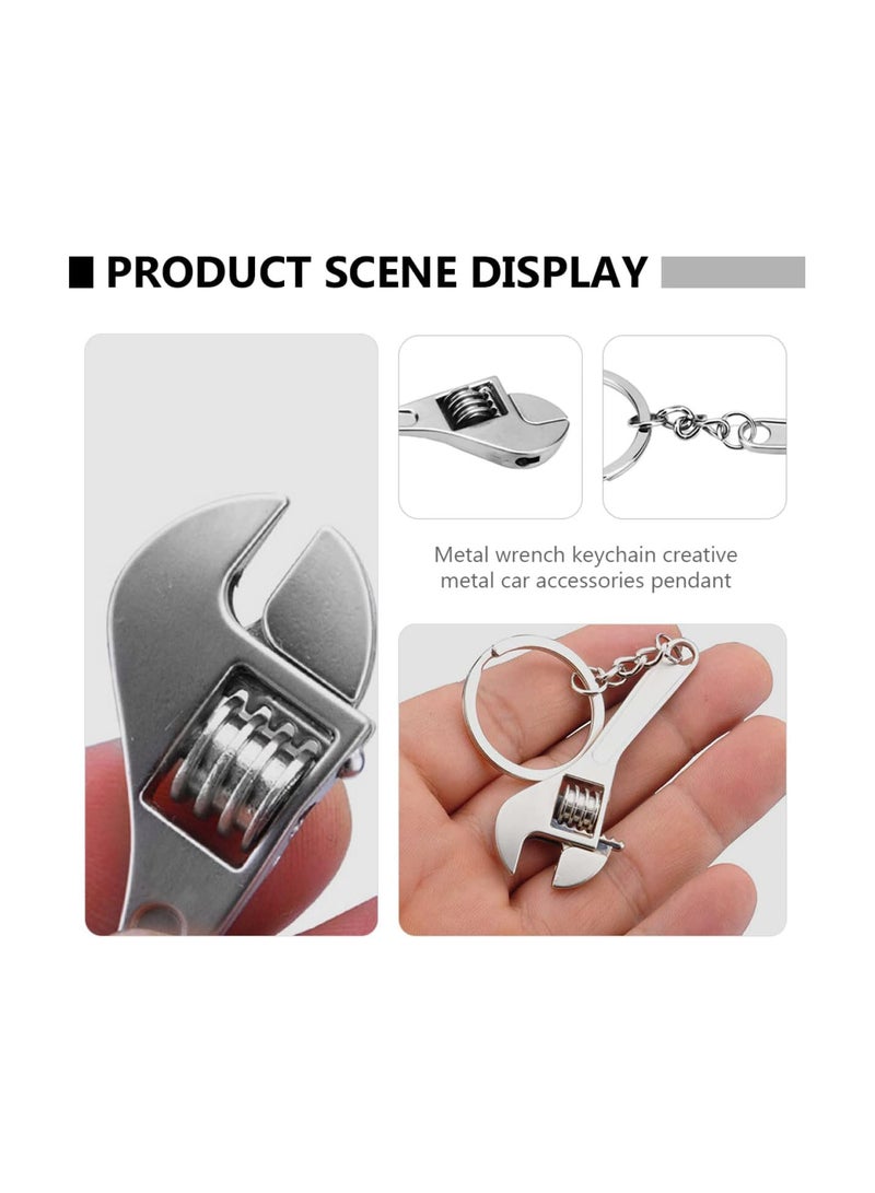 GGOOT 4pcs Durable Wallet Gift Machine Key Ke Holder Spanner Car* Rings Gifts Small Tools Nut Mm Adjustable Ring. Back Men Chains Portable Keychain Practical Part  - Image 5