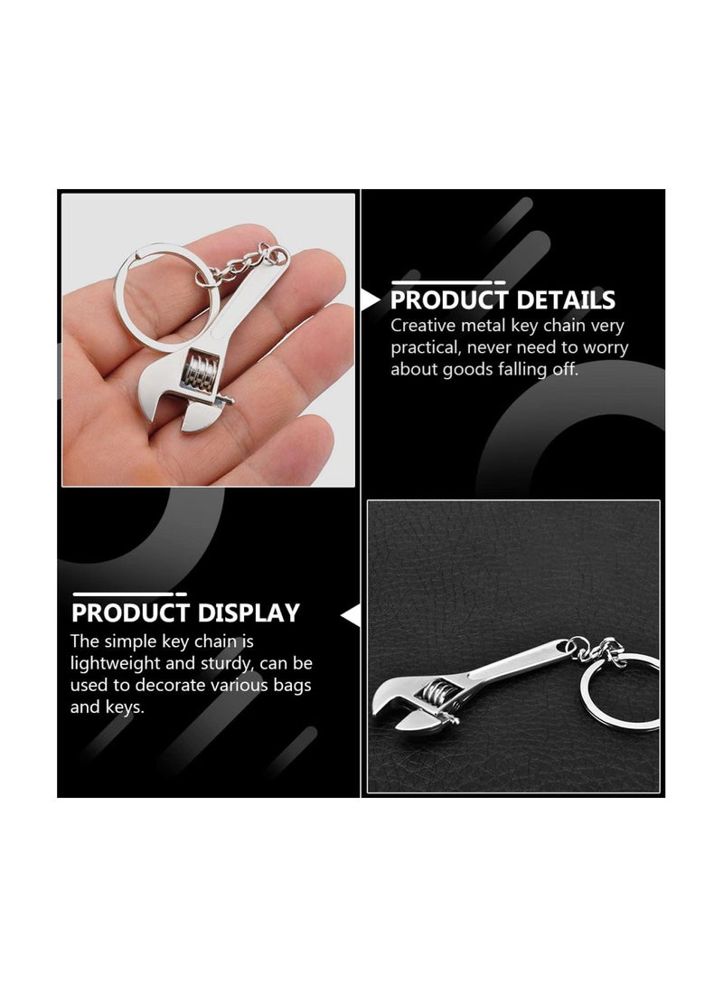 GGOOT 4pcs Durable Wallet Gift Machine Key Ke Holder Spanner Car* Rings Gifts Small Tools Nut Mm Adjustable Ring. Back Men Chains Portable Keychain Practical Part  - Image 2
