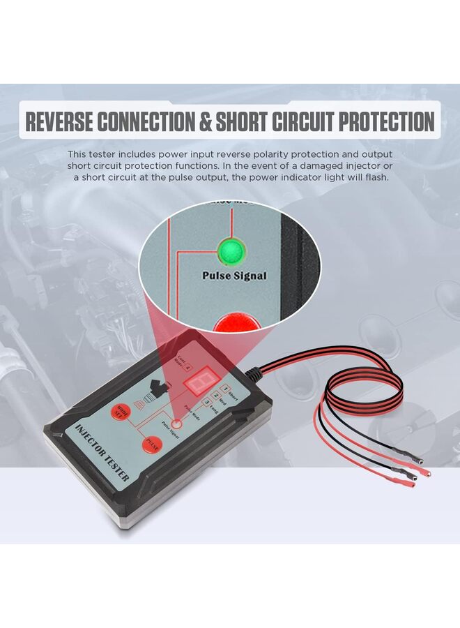 Fuel Injector Tester and Cleaner Kit 8 Pulse Modes Automotive Fuel Injector Cleaner Kit Car Fuel Injector Tester Tool DIY Auto Fuel Injection Cleaner Machine with Fuel System Cleaner Ad - Image 3