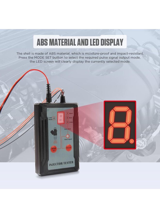 Fuel Injector Tester and Cleaner Kit 8 Pulse Modes Automotive Fuel Injector Cleaner Kit Car Fuel Injector Tester Tool DIY Auto Fuel Injection Cleaner Machine with Fuel System Cleaner Ad - Image 4