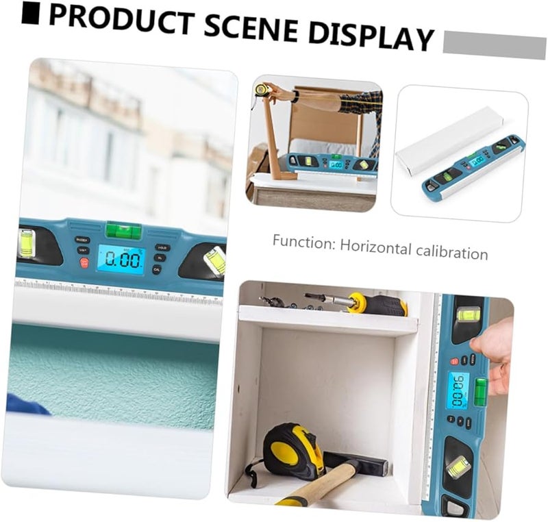Backlit Spirit Level Ruler with Voice Notification Anti Drop Design for Accurate Picture Hanging - Image 4