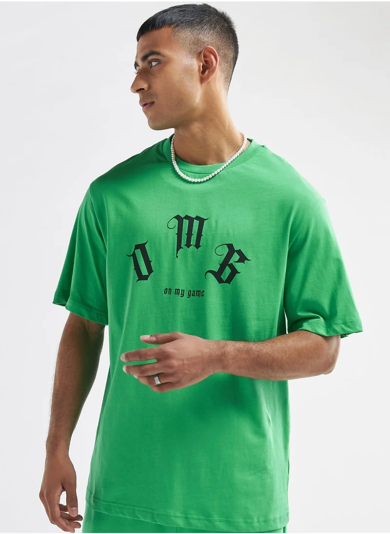 فاف Slogan Crew Neck T-Shirt