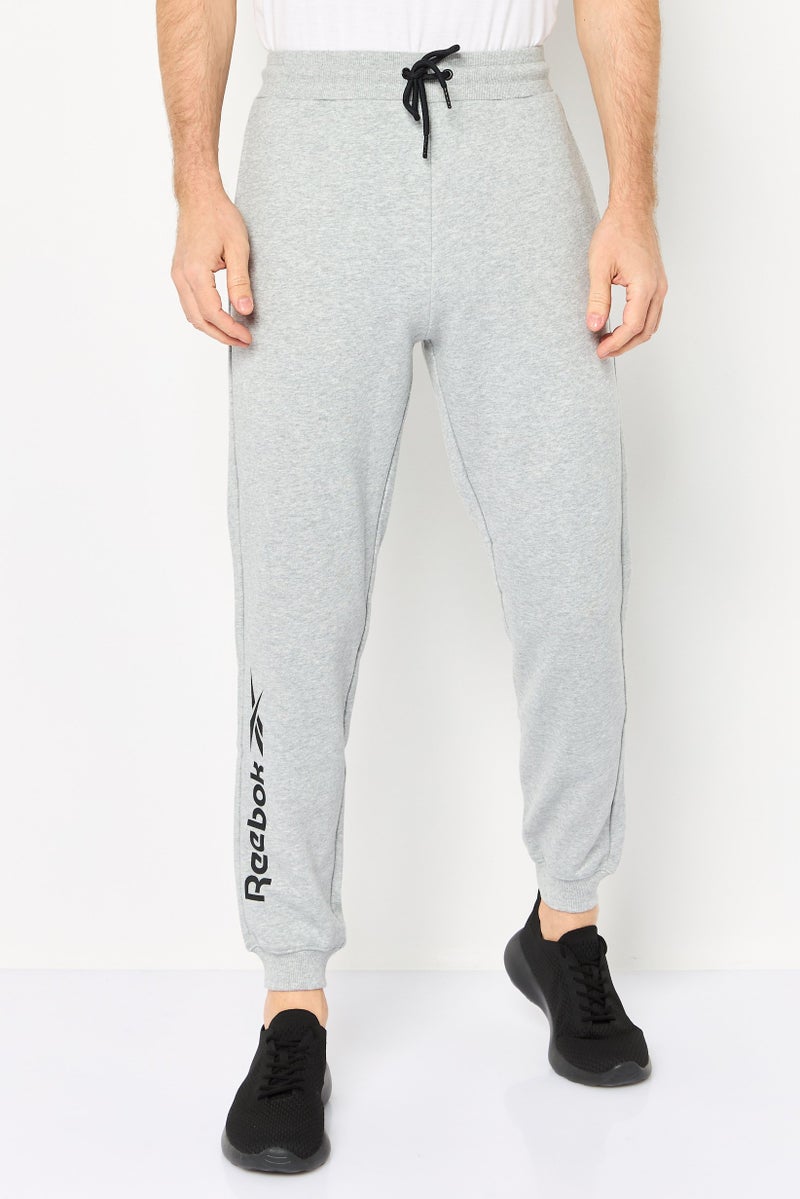 Reebok Men Sportswear Fit Running Sweatpants, Light Grey - Image 1