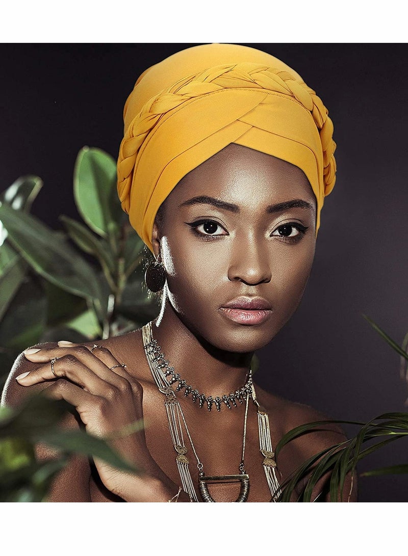 KASTWAVE Turban Head Wrap Pink Pattern Head Scarf Soft Flower Print Head Cover Cap Headwear for Women and Girls(3 Pieces ) - Image 4