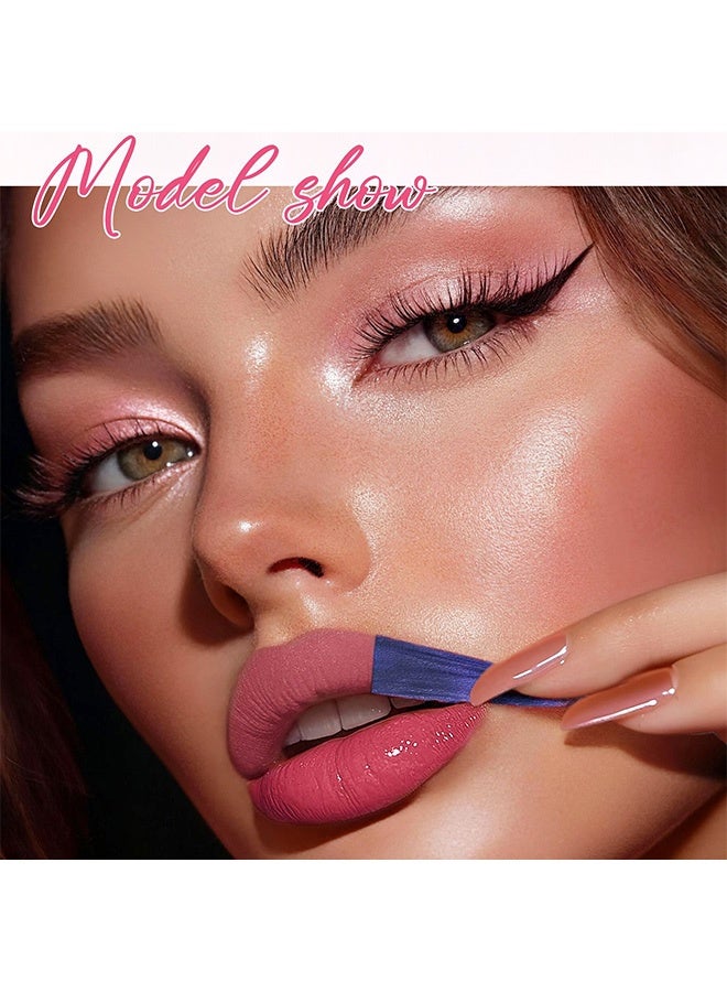 OLIBOLLA Double-Ended Peel-Off Lip Liner Color Changing Lip Oil, 2-in-1 Long-Lasting Peel-Off Lip Stain with Hydrating Lip Gloss #01 - Image 3