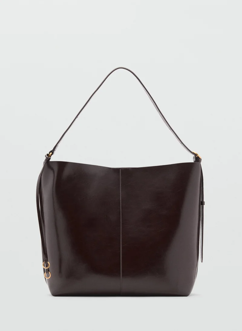 MANGO Shiny shoulder bag