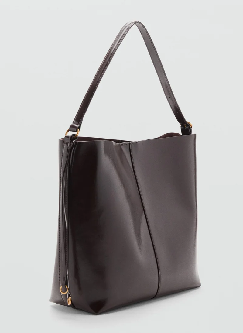 MANGO Shiny shoulder bag