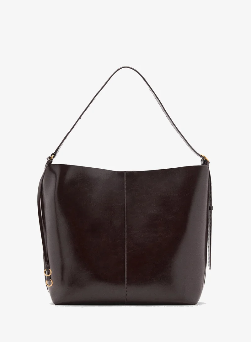 MANGO Shiny shoulder bag