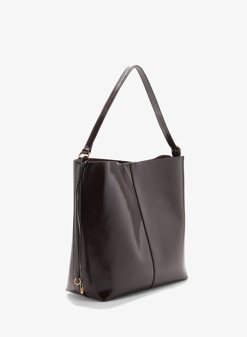 MANGO Shiny shoulder bag