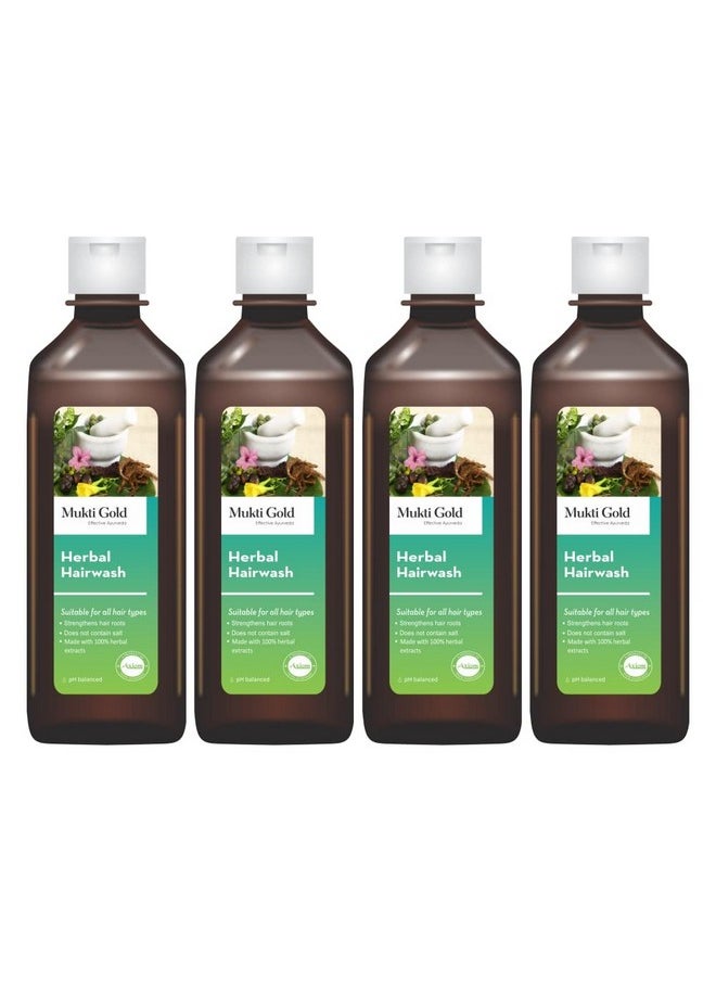 Axiom_Ayurveda - Mukti Gold Hairwash Shampoo (200 Ml) Pack Of 4 - Image 1