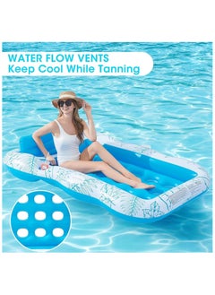 Adventure Lab Inflatable Tanning Pool Lounger Float - Comfortable Pool Float for Relaxation, Sunbathing, and Summer Fun  - Image 4