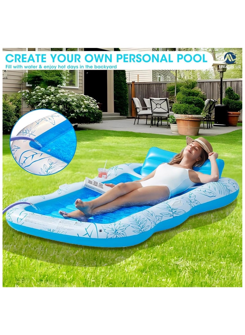Adventure Lab - Inflatable Tanning Pool Lounger Float - Comfortable Pool Float for Relaxation, Sunbathing, and Summer Fun - Image 1
