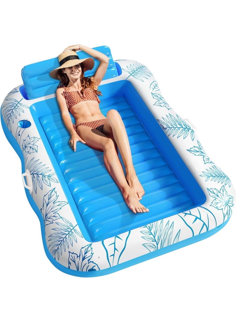 Adventure Lab Inflatable Tanning Pool Bed – Comfortable Inflatable Pool Float for Adults, Perfect Inflatable Pool Relaxation and Sunbathing - Image 1