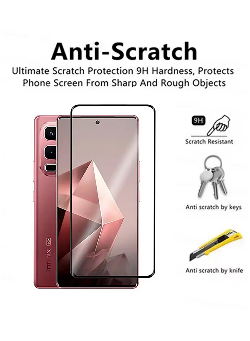 [عبوة 2] واقي شاشة مقاوم للخدوش لجهاز إنفينكس نوت 50 إس، واقي شاشة من الزجاج المقسى - Image 3