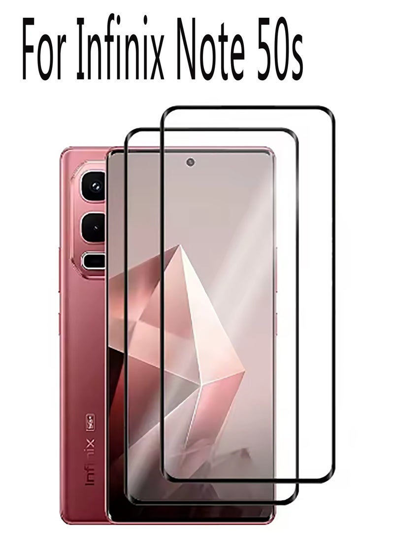 [عبوة 2] واقي شاشة مقاوم للخدوش لجهاز إنفينكس نوت 50 إس، واقي شاشة من الزجاج المقسى - Image 1