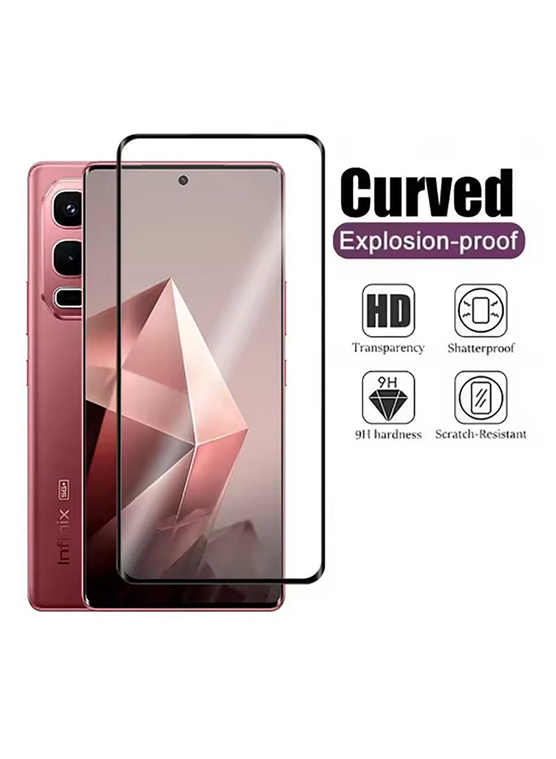 [عبوة 2] واقي شاشة مقاوم للخدوش لجهاز إنفينكس نوت 50 إس، واقي شاشة من الزجاج المقسى - Image 4