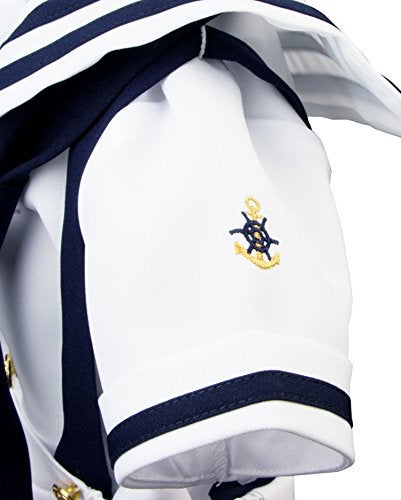 Spring Notion Baby Boys Sailor Set with Hat Style-A Medium / 6-12M, Navy Blue - Image 4