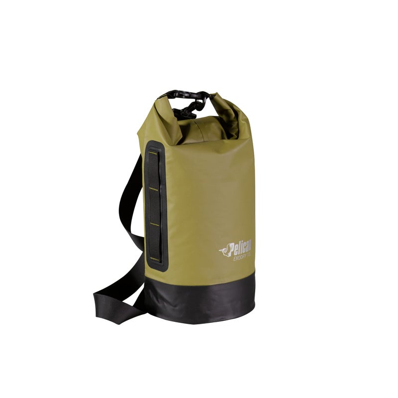 Pelican ExoDry 30L Large Drybag - Waterproof - Backpack-Type Shoulder Straps - Thick & Lightweight - Roll Top Compression - Keeps Gear Dry for Kayaking, Rafting and Fishing - Black - Image 1